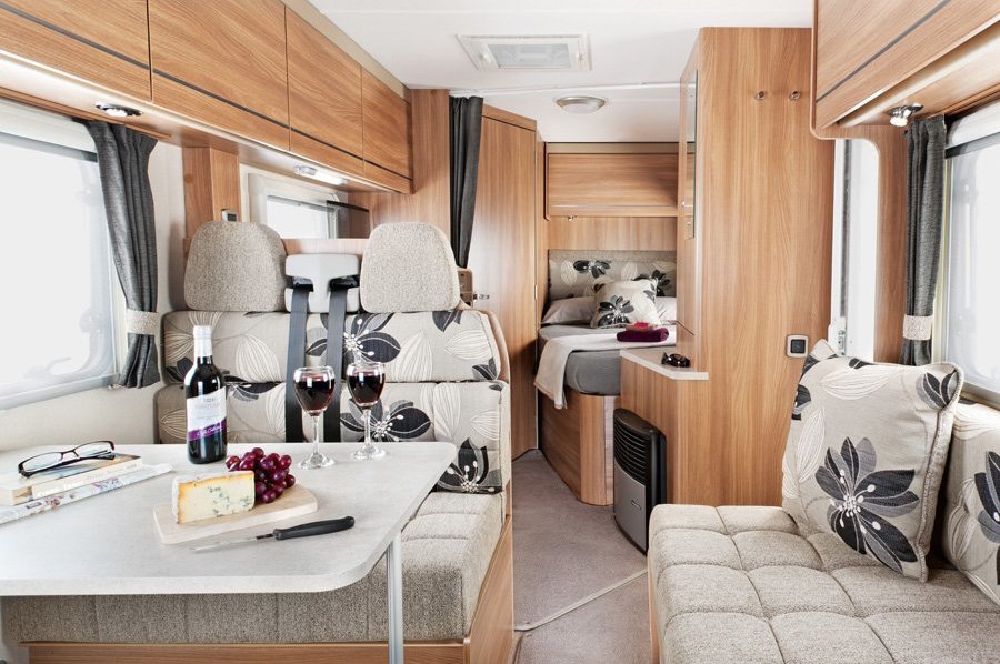 Fixed bed camper van for hire Devon