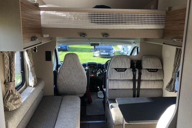 Camper van hire Torbay with rear lounge 
